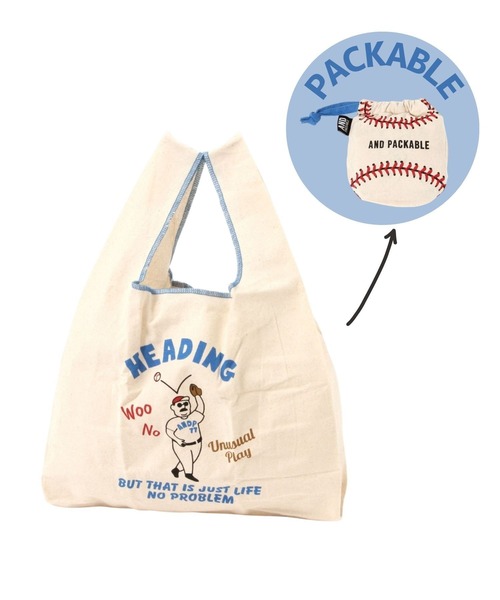 niko and...（ニコアンド）の「【AND PACKABLE(アンドパッカブル) 】ボールマルシェバッグ（エコバッグ/サブバッグ・レディース・その他2/その他1・0）」の2枚目の写真