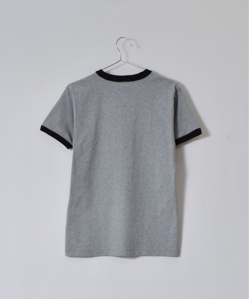 &soiree(アンドソワレ)の「&soiree ロゴ刺繍リンガーTシャツ(Tシャツ/カットソー・レディース・グレー系その他/ブラック系その他/ホワイト系その他・FREE)」の7枚目の写真