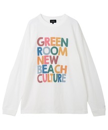 【GREENROOM / グリーンルーム】COLORTEXT L/S TEE