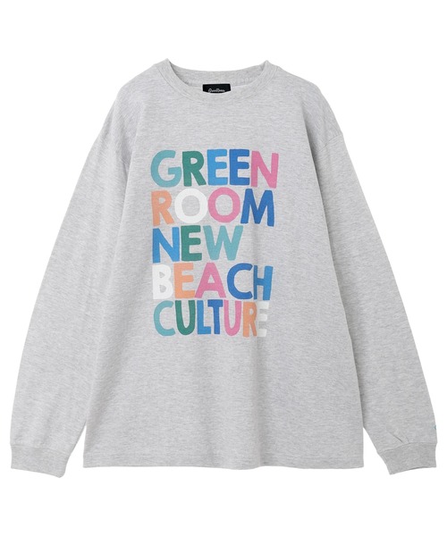GREENROOM（グリーンルーム）の「【GREENROOM / グリーンルーム】COLORTEXT L/S TEE（Tシャツ/カットソー・メンズ・ホワイト/アッシュ・MEDIUM/LARGE/X-LARGE）」の2枚目の写真