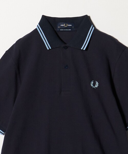 FRED PERRY（フレッドペリー）の「＜FRED PERRY＞ツインティップ シャツ（Tシャツ/カットソー・メンズ・ブラック/ネイビー・42/40/38）」の5枚目の写真