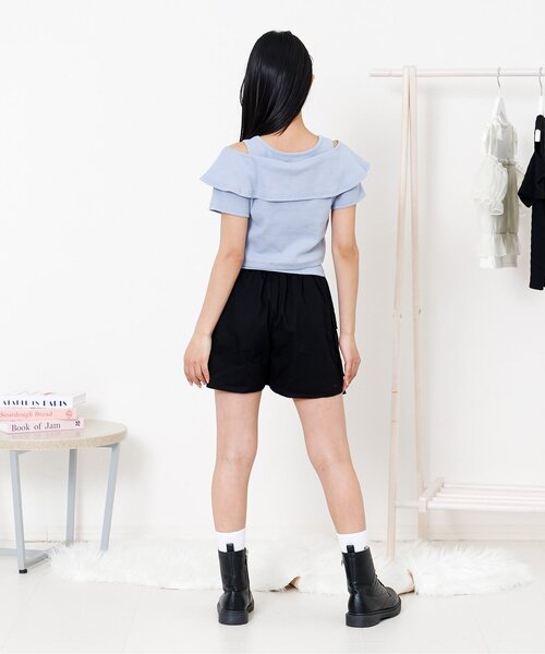 algy（アルジー）の「カーゴキュロット（その他パンツ・キッズ・ブルー/サックスブルー/ブラック・160/150/140/130）」の16枚目の写真