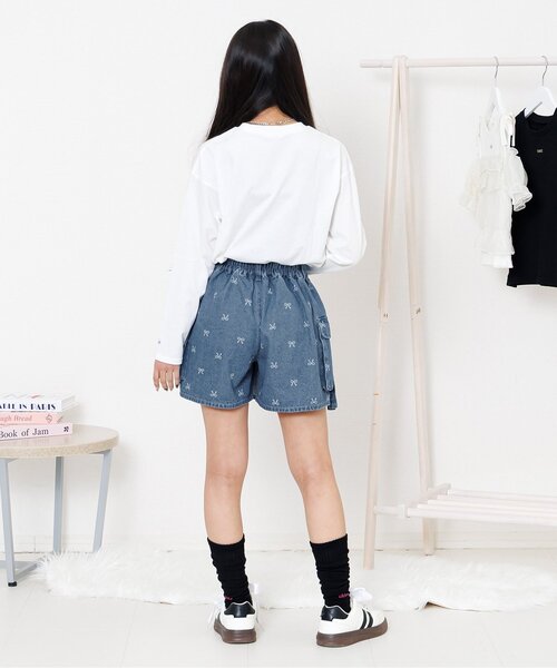 algy（アルジー）の「カーゴキュロット（その他パンツ・キッズ・ブルー/サックスブルー/ブラック・160/150/140/130）」の7枚目の写真