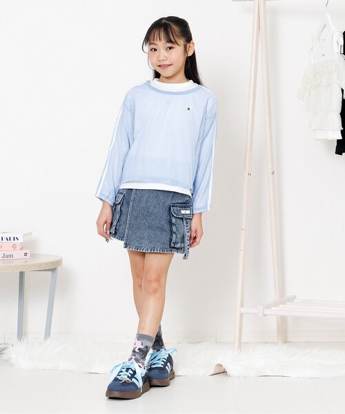 algy（アルジー）の「カーゴキュロット（その他パンツ・キッズ・ブルー/サックスブルー/ブラック・160/150/140/130）」の12枚目の写真
