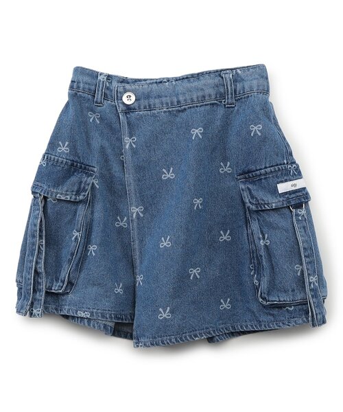 algy（アルジー）の「カーゴキュロット（その他パンツ・キッズ・ブルー/サックスブルー/ブラック・160/150/140/130）」の4枚目の写真