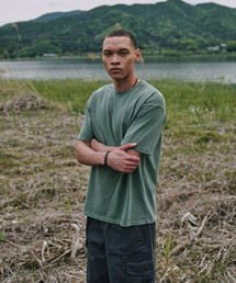 ベーシックピグメント半袖Tシャツ[KHAKI]