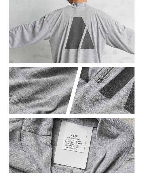 MILITARY(ミリタリー)の「リメイク 実物 新品 デッドストック 米軍 リメイク IPFU ARMY ロングスリーブTシャツ ジップネック(Tシャツ/カットソー・メンズ・グレー・SMALL/MEDIUM/LARGE/X-LARGE)」の12枚目の写真