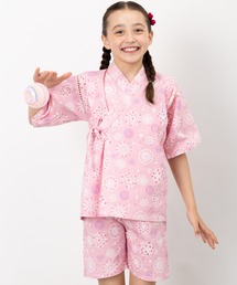 くろわっさんすべべ（クロワッサンスベベ）の「【くろわっさんすべべ】綿100％ 日本製生地 女児甚平（浴衣）」