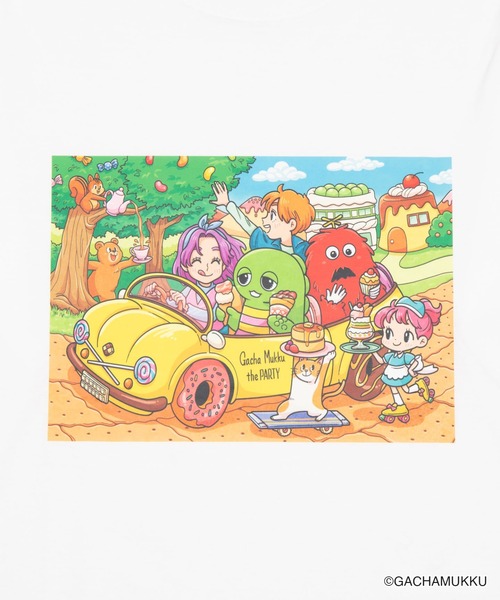 WEGO(ウィゴー)の「∴WEGO/ガチャピン・ムック×WEGOコラボイラストロンT(Tシャツ/カットソー・メンズ・その他3/その他4/その他5/その他2/その他1・FREE)」の6枚目の写真