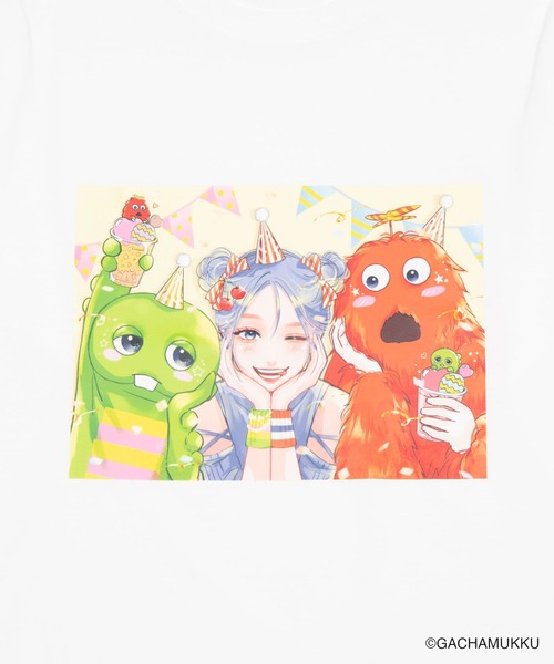 WEGO(ウィゴー)の「∴WEGO/ガチャピン・ムック×WEGOコラボイラストロンT(Tシャツ/カットソー・メンズ・その他3/その他4/その他5/その他2/その他1・FREE)」の7枚目の写真