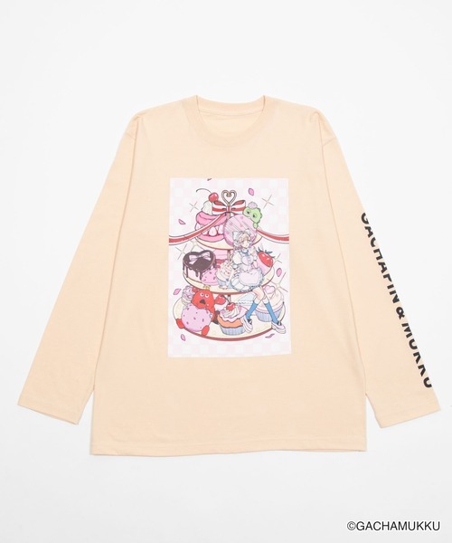 WEGO(ウィゴー)の「∴WEGO/ガチャピン・ムック×WEGOコラボイラストロンT(Tシャツ/カットソー・メンズ・その他3/その他4/その他5/その他2/その他1・FREE)」の4枚目の写真
