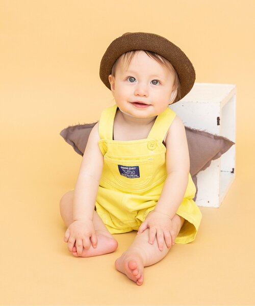 BREEZE（ブリーズ）の「Bpop カラフルベビーサロペット（その他ベビーウェア・キッズ・イエロー/グリーン/レッド・70/80）」の2枚目の写真