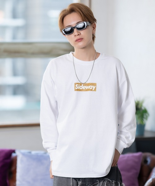 En serio TOKYO(エンソリオトーキョー)の「【SIDEWAYSTANCE】ジラフボックスロゴ長袖Tシャツ 70434(Tシャツ/カットソー・メンズ・ホワイト/ブラック/パープル・SMALL/MEDIUM/LARGE/X-LARGE)」の11枚目の写真