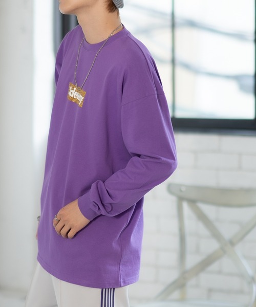 En serio TOKYO(エンソリオトーキョー)の「【SIDEWAYSTANCE】ジラフボックスロゴ長袖Tシャツ 70434(Tシャツ/カットソー・メンズ・ホワイト/ブラック/パープル・SMALL/MEDIUM/LARGE/X-LARGE)」の18枚目の写真