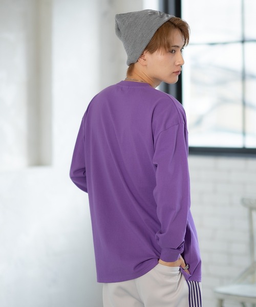En serio TOKYO(エンソリオトーキョー)の「【SIDEWAYSTANCE】ジラフボックスロゴ長袖Tシャツ 70434(Tシャツ/カットソー・メンズ・ホワイト/ブラック/パープル・SMALL/MEDIUM/LARGE/X-LARGE)」の17枚目の写真