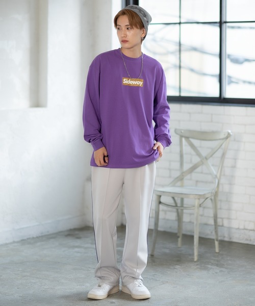 En serio TOKYO(エンソリオトーキョー)の「【SIDEWAYSTANCE】ジラフボックスロゴ長袖Tシャツ 70434(Tシャツ/カットソー・メンズ・ホワイト/ブラック/パープル・SMALL/MEDIUM/LARGE/X-LARGE)」の16枚目の写真