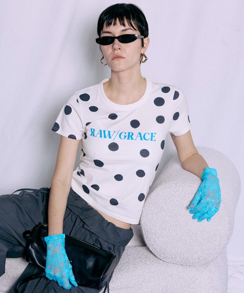 MAISON SPECIAL(メゾンスペシャル)の「Compact T-Shirt/コンパクトTシャツ(Tシャツ/カットソー・レディース・ホワイト/ブルー/チャコールグレー/マルチ・FREE)」の4枚目の写真