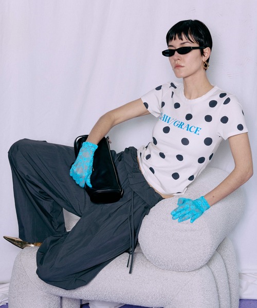 MAISON SPECIAL(メゾンスペシャル)の「Compact T-Shirt/コンパクトTシャツ(Tシャツ/カットソー・レディース・ホワイト/ブルー/チャコールグレー/マルチ・FREE)」の21枚目の写真