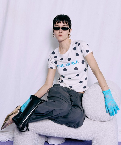 MAISON SPECIAL(メゾンスペシャル)の「Compact T-Shirt/コンパクトTシャツ(Tシャツ/カットソー・レディース・ホワイト/ブルー/チャコールグレー/マルチ・FREE)」の22枚目の写真