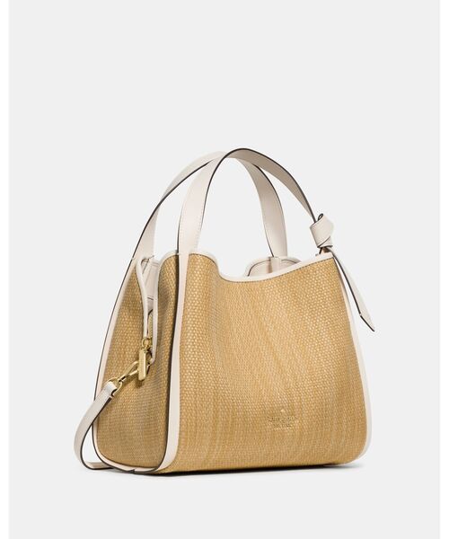 kate spade new york（ケイトスペード ニューヨーク）の「ノット ストロー キャリーオール バッグ（ショルダーバッグ・レディース・ベージュ・ONESIZE）」の3枚目の写真