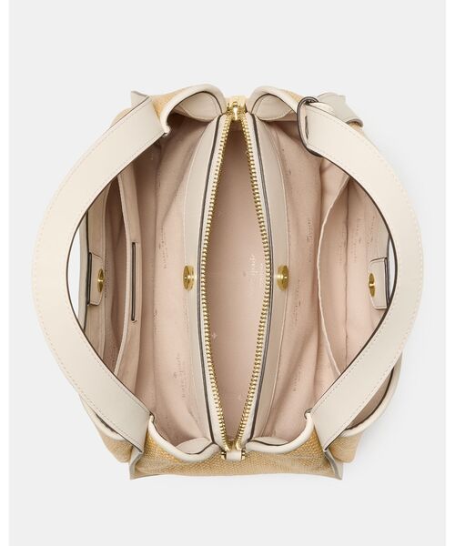kate spade new york（ケイトスペード ニューヨーク）の「ノット ストロー キャリーオール バッグ（ショルダーバッグ・レディース・ベージュ・ONESIZE）」の4枚目の写真