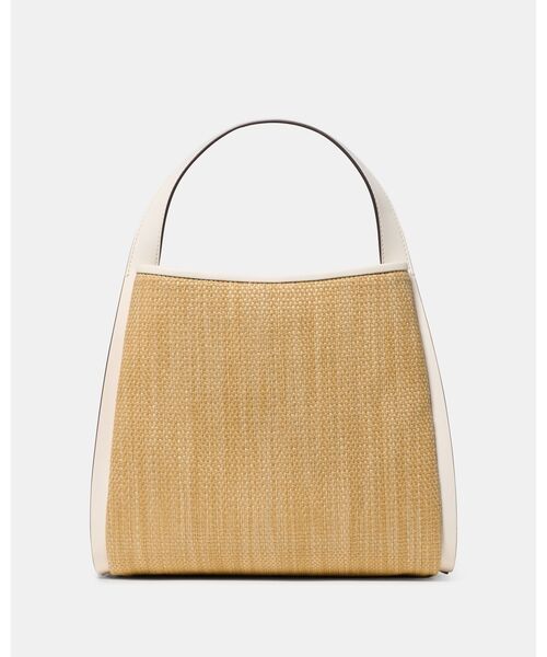 kate spade new york（ケイトスペード ニューヨーク）の「ノット ストロー キャリーオール バッグ（ショルダーバッグ・レディース・ベージュ・ONESIZE）」の5枚目の写真