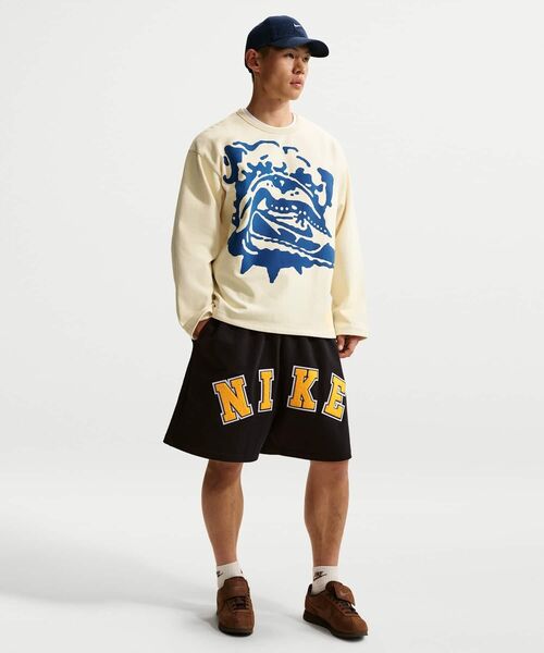 NIKE（ナイキ）の「ナイキ ライフ メンズ ミッドウェイト クルーネック / Nike Life Men's Midweight Crew IF2234-113 Coconut Milk（Tシャツ/カットソー・メンズ・ホワイト系その他2・2XL/XL/L/S/M）」の4枚目の写真