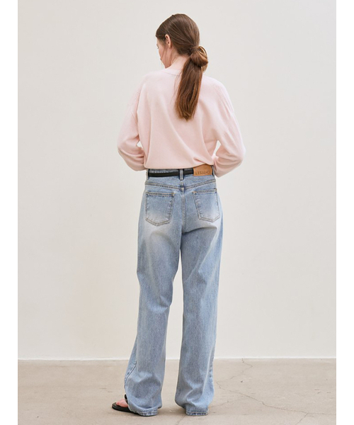 le(ル)の「straight-fit denim pants (light blue)(デニムパンツ・レディース・その他・SMALL/MEDIUM/LARGE)」の4枚目の写真