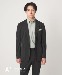 green label relaxing | A+ ラッカンジャージ 2B スタンダード セットアップジャケット -ウォッシャブル・ストレッチ・吸水速乾-(テーラードジャケット)