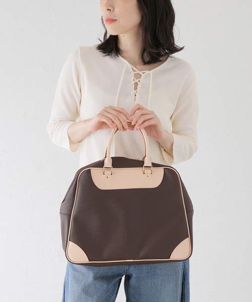 IENA(イエナ)の「NEWBOOK/ニューブック OLD SPORTS WIDE バッグ NB004(ハンドバッグ・レディース・ブラウン・FREE)」の9枚目の写真