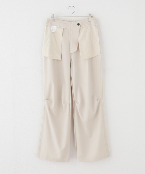 U by SPICK&SPAN(ユーバイスピックアンドスパン)の「le/ル DRAWSSTRING EASY PANTS(スラックス・レディース・ベージュ・SMALL)」の3枚目の写真