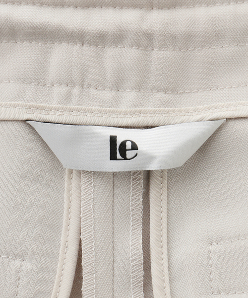 U by SPICK&SPAN(ユーバイスピックアンドスパン)の「le/ル DRAWSSTRING EASY PANTS(スラックス・レディース・ベージュ・SMALL)」の2枚目の写真