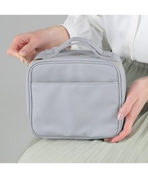 LASIEM（ラシエム）の「メイクポーチ 化粧ポーチ 大容量 自立 小物入れ トラベル 自立する ポーチ 大きめ 縦型 収納 小さい コンパクト メイクボックス 旅行 おしゃれ 可愛い 韓国 スクエア 便利 撥水 マチあり ナイロン 持ち歩き（ポーチ）」