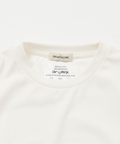 FREAK'S STORE(フリークスストア)の「限定展開 Drymix(R)/ドライミックス リラックスフィット クルーネック ソリッドTシャツ/速乾/UVカット(Tシャツ/カットソー・メンズ・ネイビー/ホワイト/チャコールグレー/アッシュグレー/ブラック・SMALL/MEDIUM/LARGE)」の6枚目の写真
