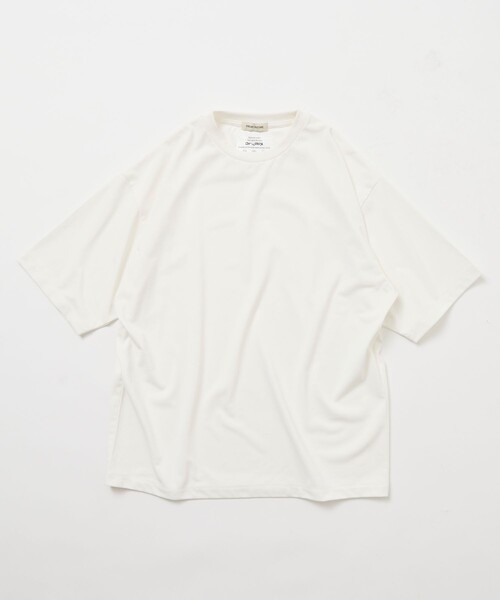 FREAK'S STORE(フリークスストア)の「限定展開 Drymix(R)/ドライミックス リラックスフィット クルーネック ソリッドTシャツ/速乾/UVカット(Tシャツ/カットソー・メンズ・ネイビー/ホワイト/チャコールグレー/アッシュグレー/ブラック・SMALL/MEDIUM/LARGE)」の2枚目の写真