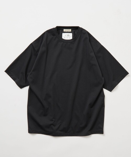 FREAK'S STORE(フリークスストア)の「限定展開 Drymix(R)/ドライミックス リラックスフィット クルーネック ソリッドTシャツ/速乾/UVカット(Tシャツ/カットソー・メンズ・ネイビー/ホワイト/チャコールグレー/アッシュグレー/ブラック・SMALL/MEDIUM/LARGE)」の3枚目の写真