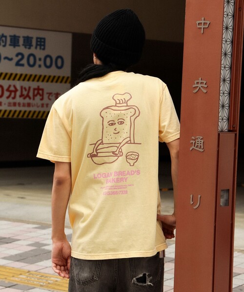 TOKYO CULTUART by BEAMS（トウキョウカルチャートバイビームス）の「HONGAMA / LOGAN BREAD'S BAKERY T-Shirt（Tシャツ/カットソー・レディース・ホワイト/イエロー系その他2・X-LARGE/LARGE/SMALL/MEDIUM）」の6枚目の写真