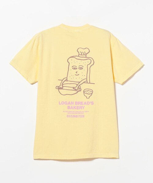TOKYO CULTUART by BEAMS（トウキョウカルチャートバイビームス）の「HONGAMA / LOGAN BREAD'S BAKERY T-Shirt（Tシャツ/カットソー・レディース・ホワイト/イエロー系その他2・X-LARGE/LARGE/SMALL/MEDIUM）」の12枚目の写真