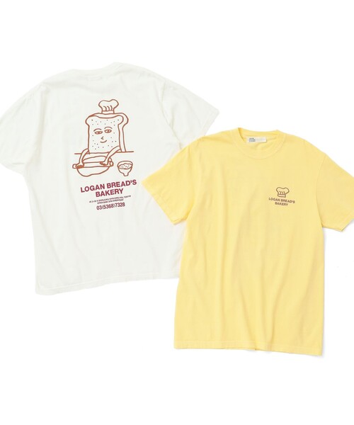 TOKYO CULTUART by BEAMS（トウキョウカルチャートバイビームス）の「HONGAMA / LOGAN BREAD'S BAKERY T-Shirt（Tシャツ/カットソー・レディース・ホワイト/イエロー系その他2・X-LARGE/LARGE/SMALL/MEDIUM）」の16枚目の写真