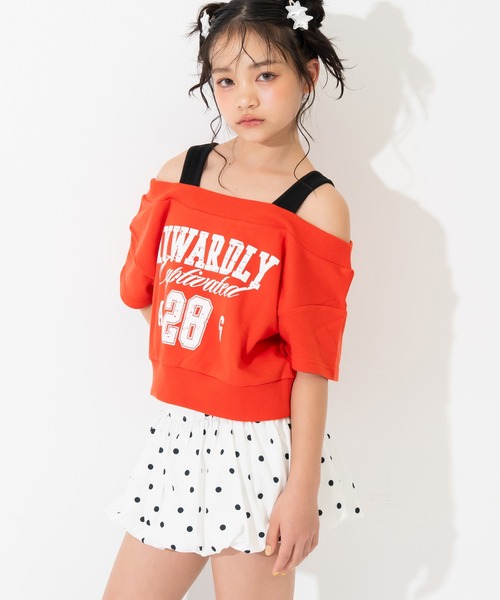 ANAP GiRL(アナップガール)の「ベルト付 バルーン スカート(スカート・キッズ・ホワイト×ブラック/ブラック/ホワイト・S/XS/M)」の17枚目の写真
