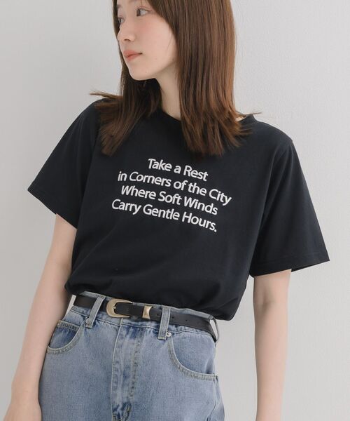 RETRO GIRL(レトロガール)の「発泡プリントTシャツ(Tシャツ/カットソー・レディース・オフホワイト/レッド/ブラック/イエロー・FREE)」の2枚目の写真