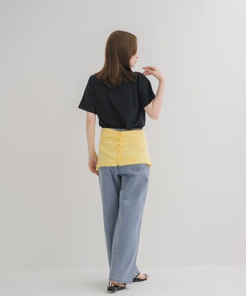 RETRO GIRL(レトロガール)の「発泡プリントTシャツ(Tシャツ/カットソー・レディース・オフホワイト/レッド/ブラック/イエロー・FREE)」の10枚目の写真