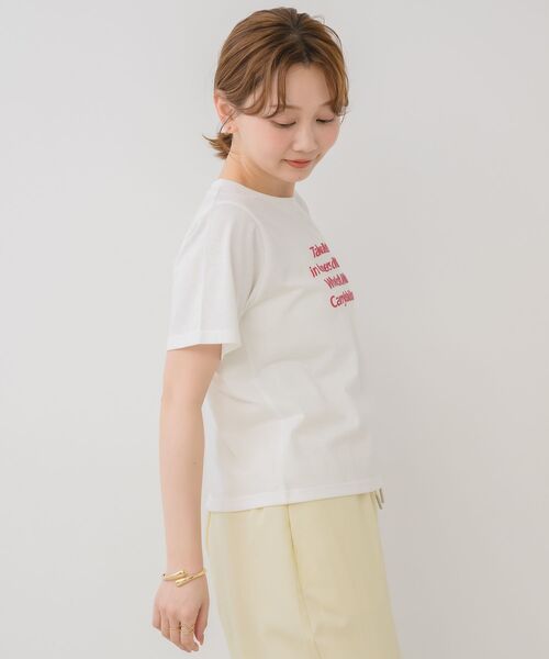 RETRO GIRL(レトロガール)の「発泡プリントTシャツ(Tシャツ/カットソー・レディース・オフホワイト/レッド/ブラック/イエロー・FREE)」の15枚目の写真