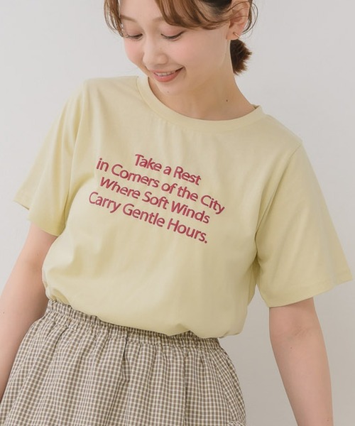 RETRO GIRL(レトロガール)の「発泡プリントTシャツ(Tシャツ/カットソー・レディース・オフホワイト/レッド/ブラック/イエロー・FREE)」の3枚目の写真