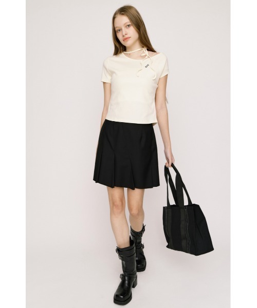 SLY(スライ)の「THONG TRIMMED CANVAS BAG トングトリムドキャンバスバッグ(トートバッグ・レディース・アイボリー/ブラック・FREE)」の18枚目の写真