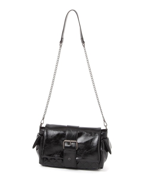 Heather(ヘザー)の「バックルポシェットBAG 682712(ショルダーバッグ・レディース・ブラック/ピンク/ベージュ・ONE SIZE)」の6枚目の写真