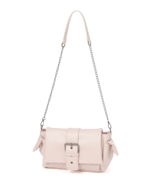 Heather(ヘザー)の「バックルポシェットBAG 682712(ショルダーバッグ・レディース・ブラック/ピンク/ベージュ・ONE SIZE)」の7枚目の写真
