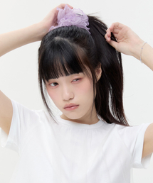 TYPESERVICE（タイプサービス）の「Pleated Scrunchie [Purple]（シュシュ）」