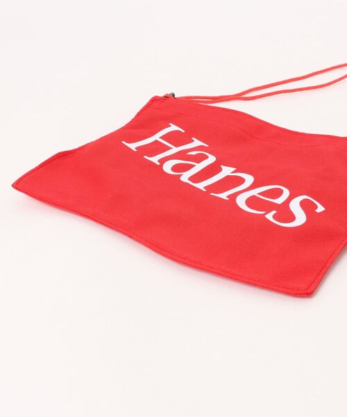 HANES（ヘインズ）の「【Hanes】フラッグデザインサコッシュ 60334804 TCP（ショルダーバッグ・レディース・レッド/ブラック・FREE）」の4枚目の写真