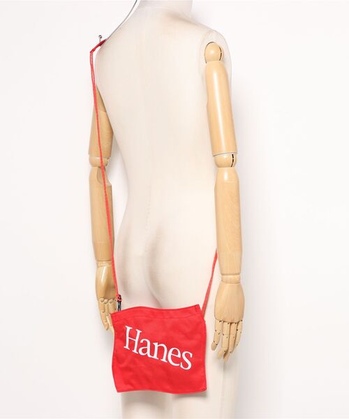 HANES（ヘインズ）の「【Hanes】フラッグデザインサコッシュ 60334804 TCP（ショルダーバッグ・レディース・レッド/ブラック・FREE）」の7枚目の写真